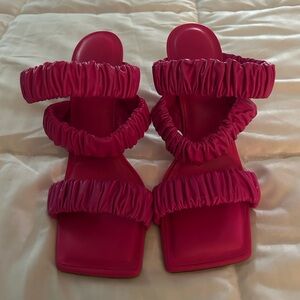 Women's Pink Strappy Sandals